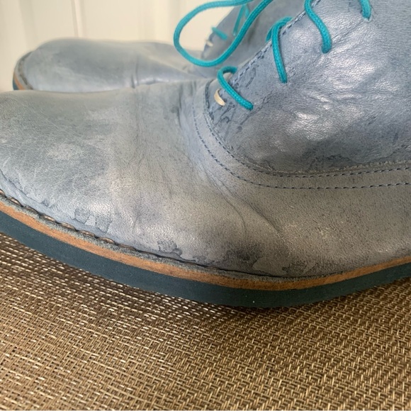 Men’s Blue Leather Otisopse Oxford - Picture 6 of 9